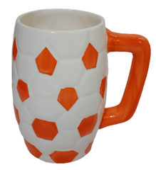 Ceramic Coffee / Beer Mug: Soccer Football, 650 ml (12362A)