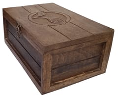Wooden Box For Tea, Coffee, Sugar Or Spices: 6 Slots For Wide Variety (12236A)