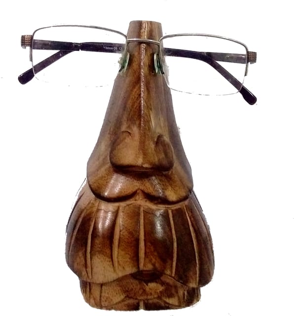 Wooden Spectacles Stand Glasses Holder 'Wise Old Man': Quirky Design Handmade Gift (11882)