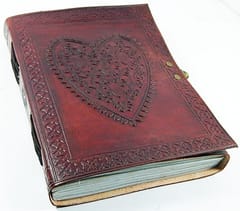 Leather Diary / Journal / Notebook for Corporate Gift or Personal Memoir: Heart-to-Heart (lj03)