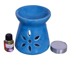 Ceramic Aroma Oil Diffuser and T light holder gift set (10402)