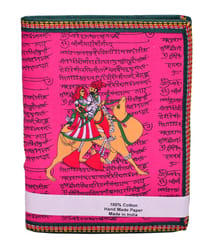 Handmade Paper diary/ journal/ notebook with handpainted camel in traditional Indian Bhai khata style (10550)