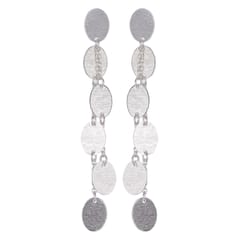 Earrings "Blooming Branch": Sterling Silver Ear Rings Handcrafted By Master Craftsmen (30035)