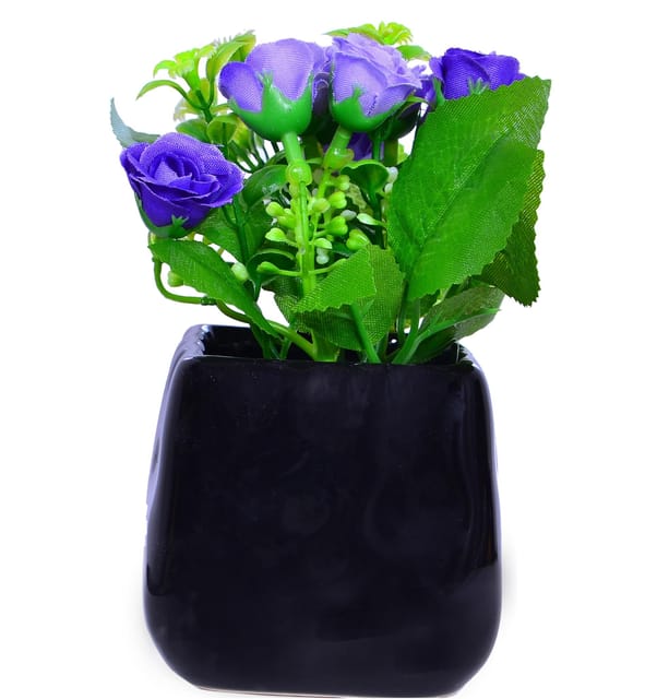 Flower Vase with Artificial Flowers for Table Top (10656)