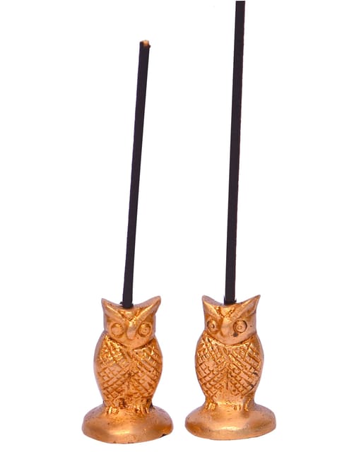 Owl Shaped Brass Agarbatti Stand (10636)