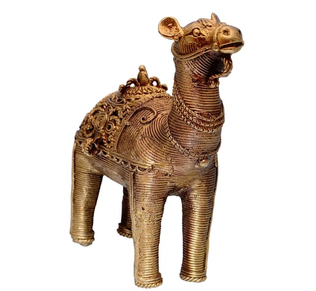 Dhokra Art Camel Metal Statue (10707)