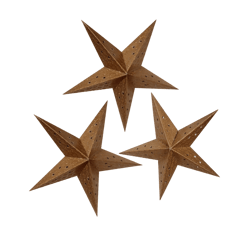 Paper Stars Set Of 3: Hanging Paper Lanterns for Christmas, New Year Celebration Or Any Party Decoration (chst06)