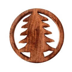 Wooden Trivet 'Christmas Tree' Coaster Hot Pad Mat For Dining Table, Kitchen  (11065)