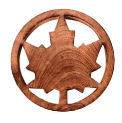 Wooden Trivet 'Maple Leaf' Coaster Hot Pad Mat For Dining Table, Kitchen  (11062)