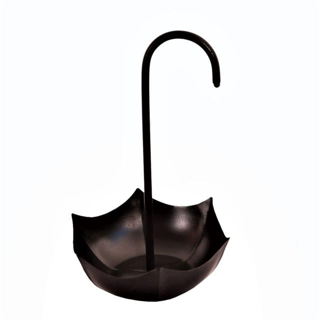 Iron Serving Platter Snacks Tray For Chips, Fries, Salads Or Knick-knacks 'Rainy Day' (11211)