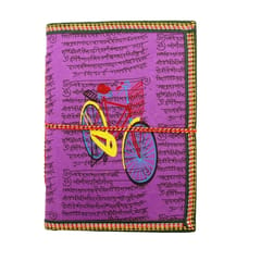 Handmade Paper Journal 'Catch Me If you Can': Vintage Diary Notebook With Thread Closure (11162)