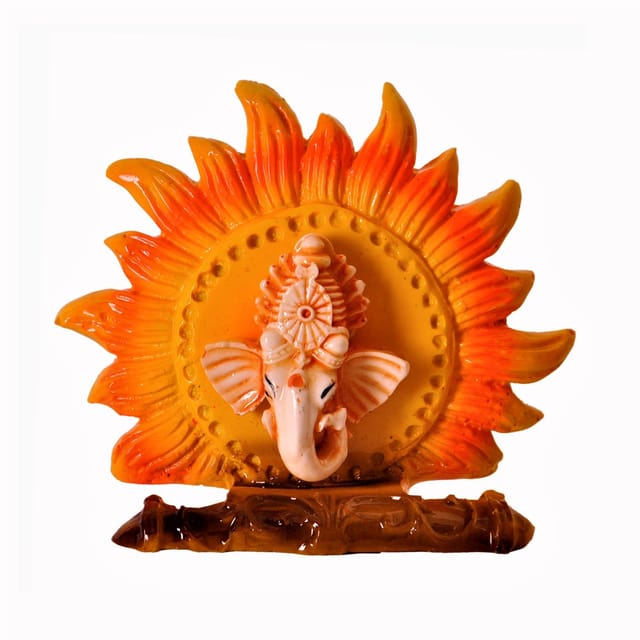 Surya Ganesha Statue: Unique Idol for Car Dashboard Home Temple or Office Table (11376)