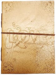 Leather Journal 'Cupid's Strike': Handmade Paper Diary for Corporate Gift or Personal Memoir (11740)