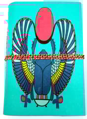 Handmade Journal (Vintage Diary) 'The Sun God': Handmade Paper Notebook; Unique Gift for Personal Memoir (11697)