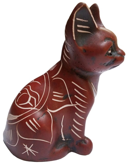 Resin Cat: Collectible Mini Statue, Adorable Showpiece (12011)