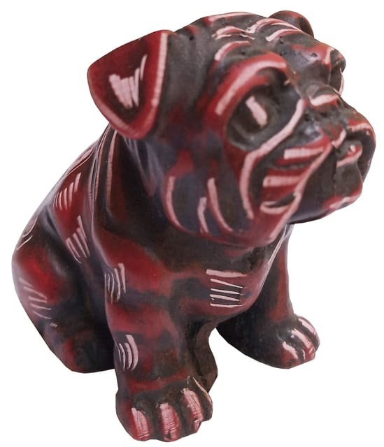Resin Dog Bulldog: Collectible Mini Statue, Adorable Showpiece (12010)