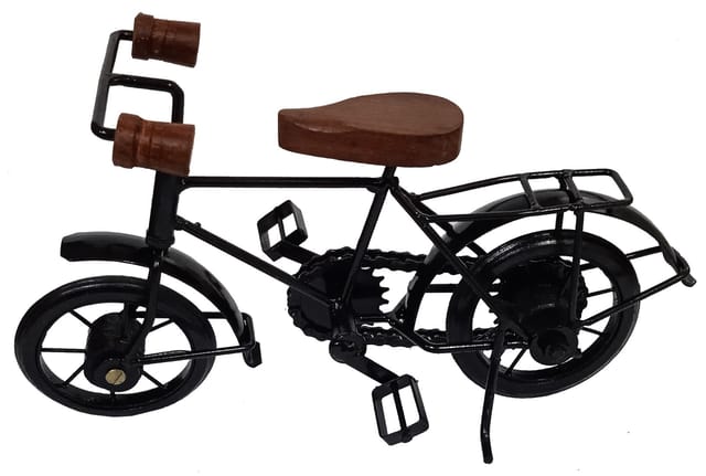 Iron Miniature Bicycle Showpiece: Collectible Rustic Decor Gift for Cycle Enthusiasts (12005)