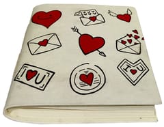 Handmade Paper Journal 'Love Letters': Vintage Diary Notebook (12085)