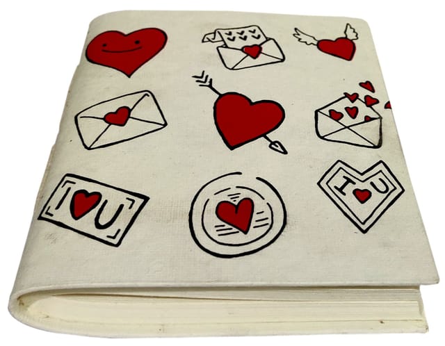 Handmade Paper Journal 'Love Letters': Vintage Diary Notebook (12085)