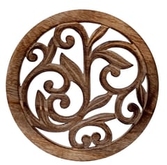 Wooden Trivet 'Vineyard': Coaster Hot Pad Mat Or Wall Hanging (12527)