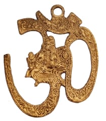 Metal Wall Hanging: Om Ganesha (12640)