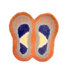 Foot Print Door Mat Light brown color (dmt02a)