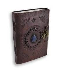 Leather Diary / Journal / Notebook with Handmade Paper for Corporate Gift or Personal Memoir: Ancient Stone (10155)