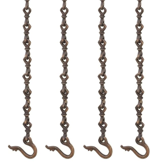 Brass Chain Set of 4 for Swings, Jhula Jhoola Chains