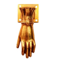 Brass Door Knocker Handle: 'Hand Of God' (11137)