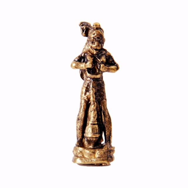 Rare Miniature Statue Ram-Bhakt Hanuman, Unique Collectible Gift (11417)
