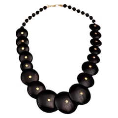 Big black beads deals chain