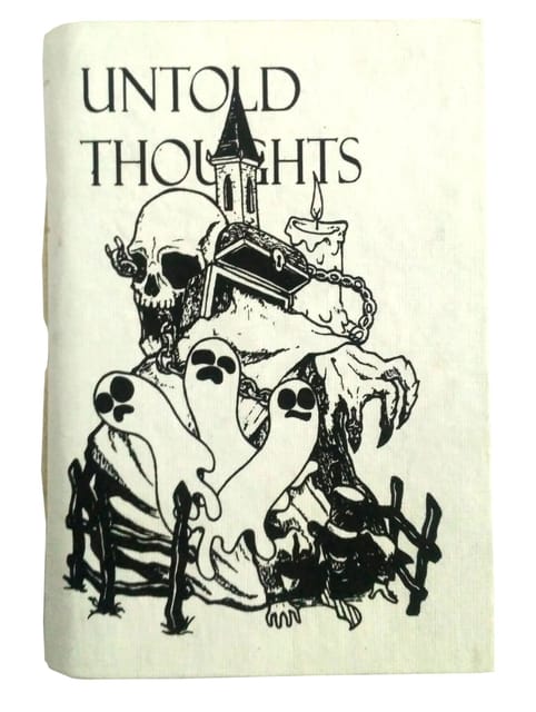Handmade Paper Journal 'Untold Thoughts': Vintage Diary Notebook (12084)