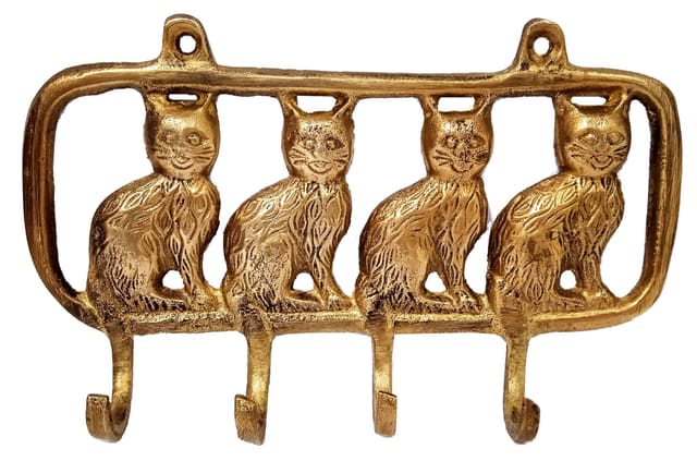Brass Wall Hooks Clutter Of Cats: Vintage Design Decorative Hanger