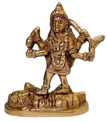 Brass Idol Durga (Kali, Parvati, or Adishakti): Rare Collectible Statue (12411A)