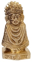 Rare Brass Idol Khatu Shyam Ji: Barbarika, Son Of Ghatotkacha, Equivalent Of Krishna (12652)
