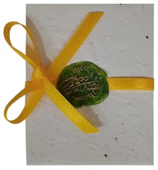 Plantable Seed Paper Gift Cards With Vintage Wax Stamp 'Happy Birthday': Pack Of 5 Eco Friendly Bio-degradable Cards, Small (12692A)