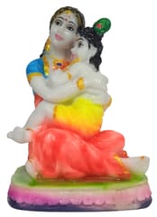 Resin Idol Krishna Yashoda 'Damodar Leela': Ma Yashodha With Baby Krishn Statue (12703)