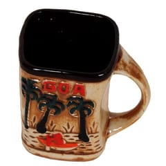 Goa Beach Ceramic Coffee Mug, Indian souvenir from Goa (10052)