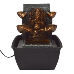 Ganpati Water fountain with multi colored LED Light for home d?cor, Compact, Light weight, portable for table tops (10287)