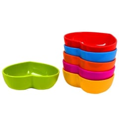 Serving Bowl Set "Colourful Hearts" in High Quality Plastic for Serving (10095)