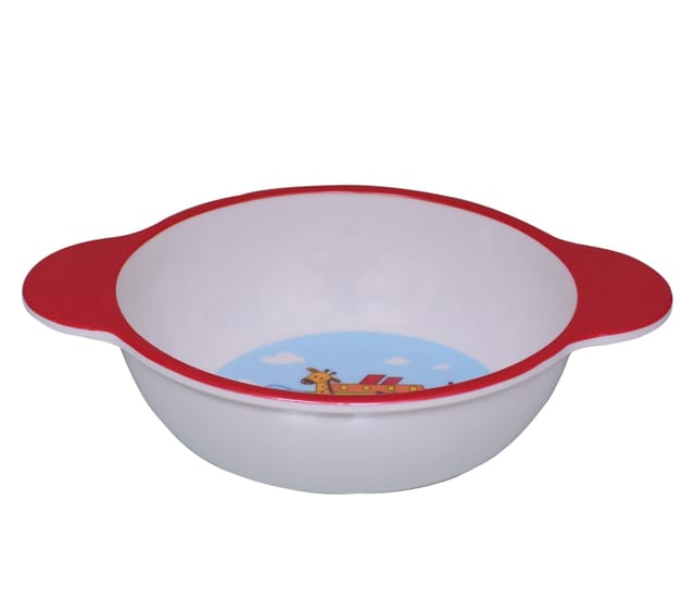 Food Bowls for Kids Children In high Quality Plastic; Multicolour With Cartoon Animals (10727)