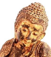 Polyresin Unusual Pose "Pensive Mood" Big Buddha Statue (11100)