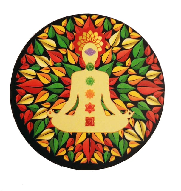 Wooden Fridge Magnet: Buddha's Nirvana  (11461)