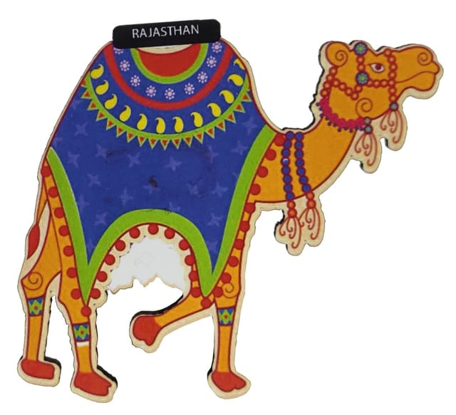 Wooden Fridge Magnet: Indian Camel (12722C)