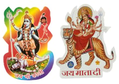 Vinyl Stickers Set Durga & Kali: For Home, Temple, Or Car Decoration (12721A)