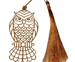 Brass Bookmark 'Forest Owl': Use With Books Or As Decorative Car Or Wall Hanging (12181E)