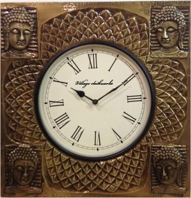 Antique Analog Wall Clock(Brown) clock52