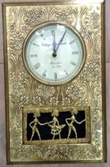 Brass clock with dokra work clockdokra