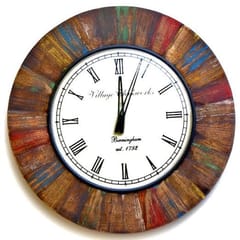 Reclaimed wooden distress finish clock (18x18 Inches) clock35