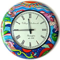Painted wooden clock "Abstract" clock16